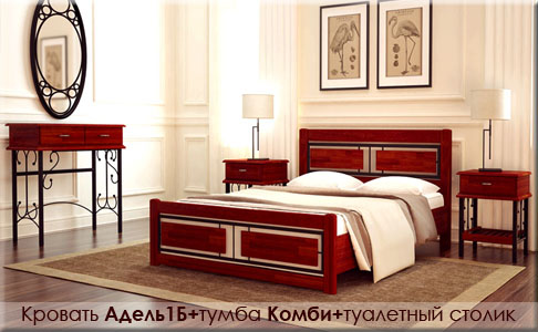 Мебель из массива в интерьере спальни